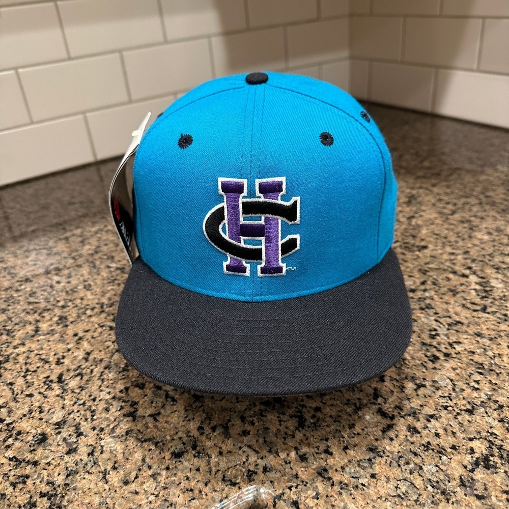 Vtg 90s Charlotte Hornets New Era 59FIFTY Fitted Hat 7 5/8 Deadstock New